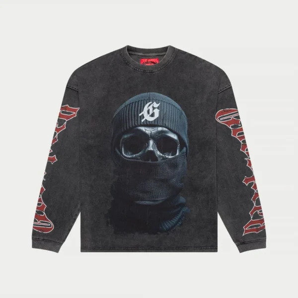 Godspeed Balaclava Szn LS T-Shirt (Grey Wash)