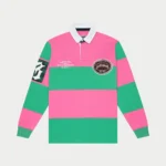 Godspeed Clothing Classic Field Rugby Shirt (Pink Green)